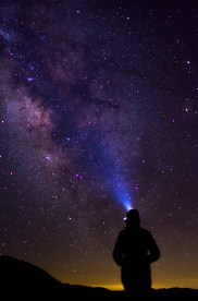 Gazing at the night sky