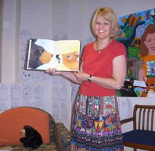 Terry in the classroom